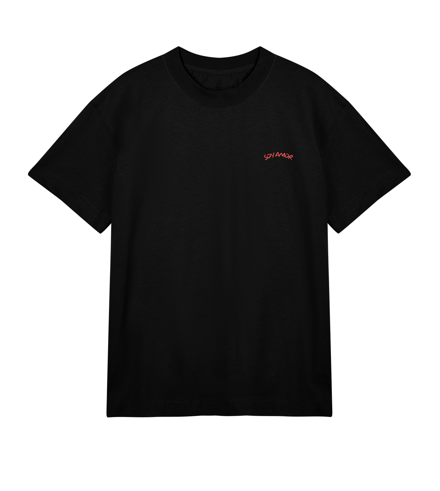 T-SHIRT BLACK “WE JUST LOVE HOUSE MUSIC” by Soy Amor — DE DOS