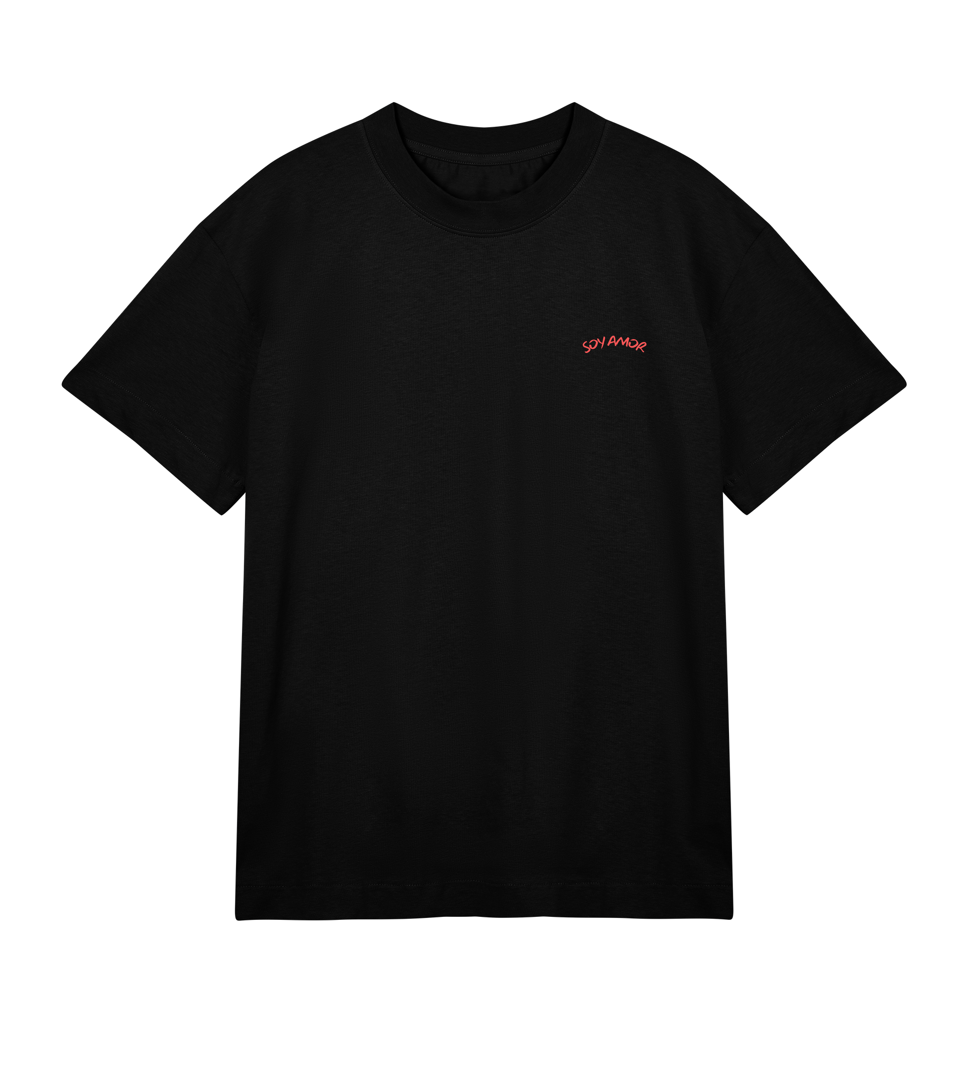 T-SHIRT BLACK “WE JUST LOVE HOUSE MUSIC” by Soy Amor — DE DOS